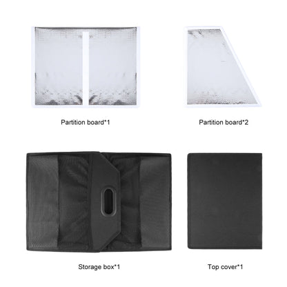 FunAdd Foldable Storage Fresh Box Vehicle Trunk Organizer Bag Transportation Fresh-keeping Box (Black)