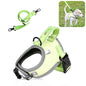 FunAdd Traction Rope Reflective Breathable Nylon Pet Vest Dog Harness, Size: S (Green)