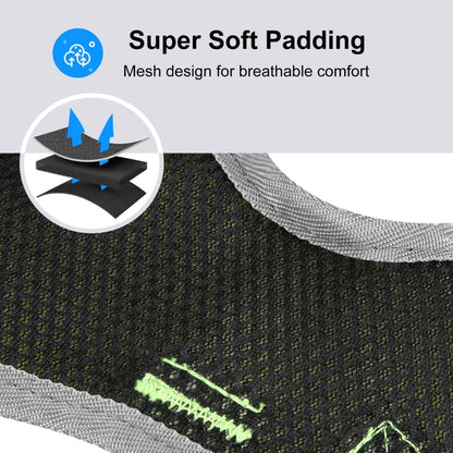 FunAdd Traction Rope Reflective Breathable Nylon Pet Vest Dog Harness, Size: S (Green)