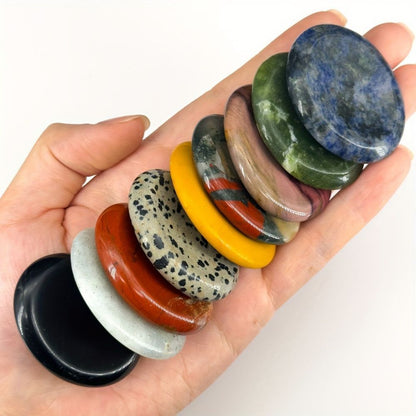 Thumb Worry Stones - Quartz Healing Crystal