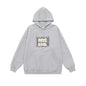 Letter Print Design Unisex Loose Fit Hoodie Sweatshirt