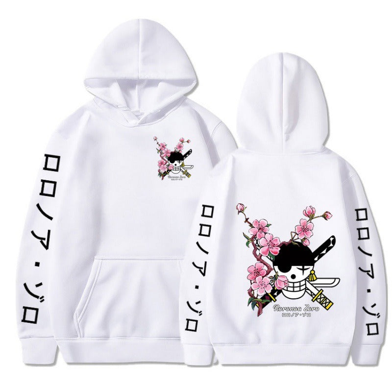 Pirate King Solon's new anime plush men's and women's hoodies cross-border hoodie anime hoodie