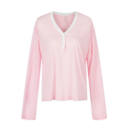 V-Neck Color-Blocking Cover-Up for Women, Loose Lightweight Casual Sun Protection Top