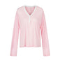 V-Neck Color-Blocking Cover-Up for Women, Loose Lightweight Casual Sun Protection Top