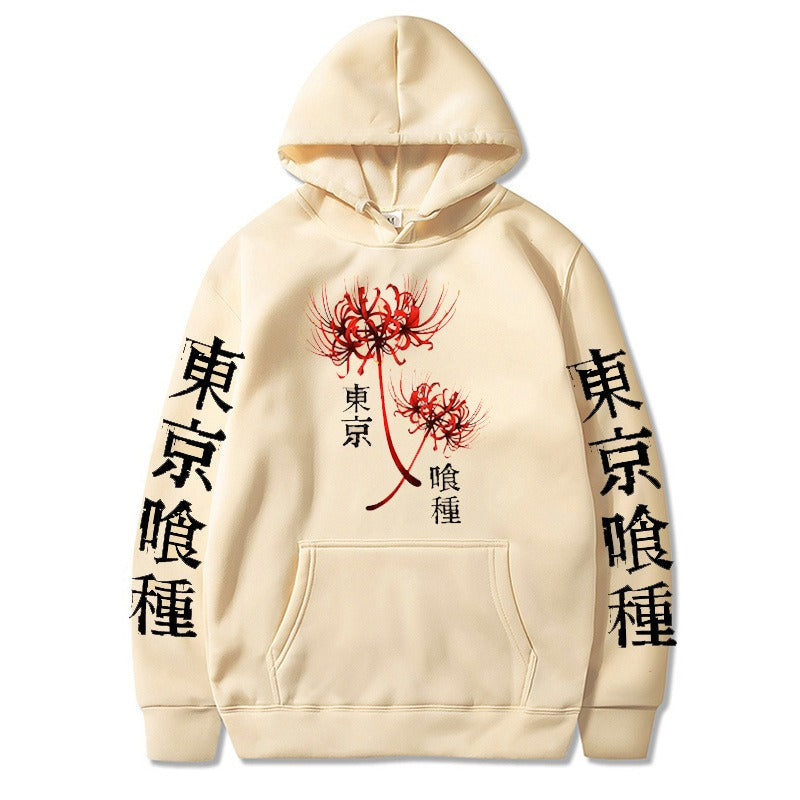 Velvet Thickened anime Trendy Pullover hoodies