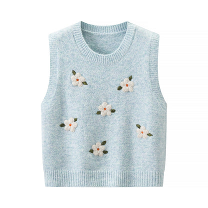 Women's Jacquard Knit Layering Vest