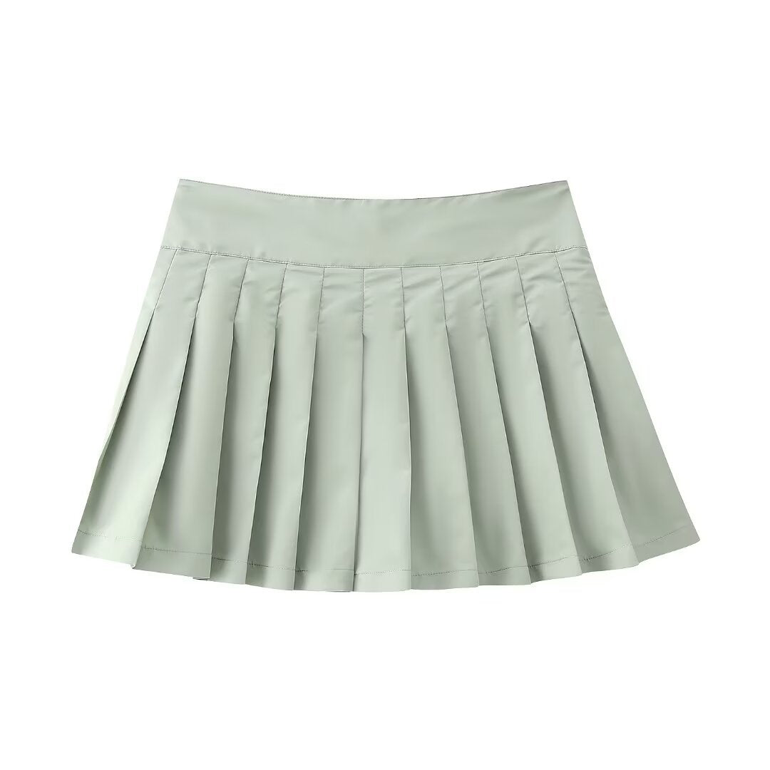 zipper jacket+pants skirt set