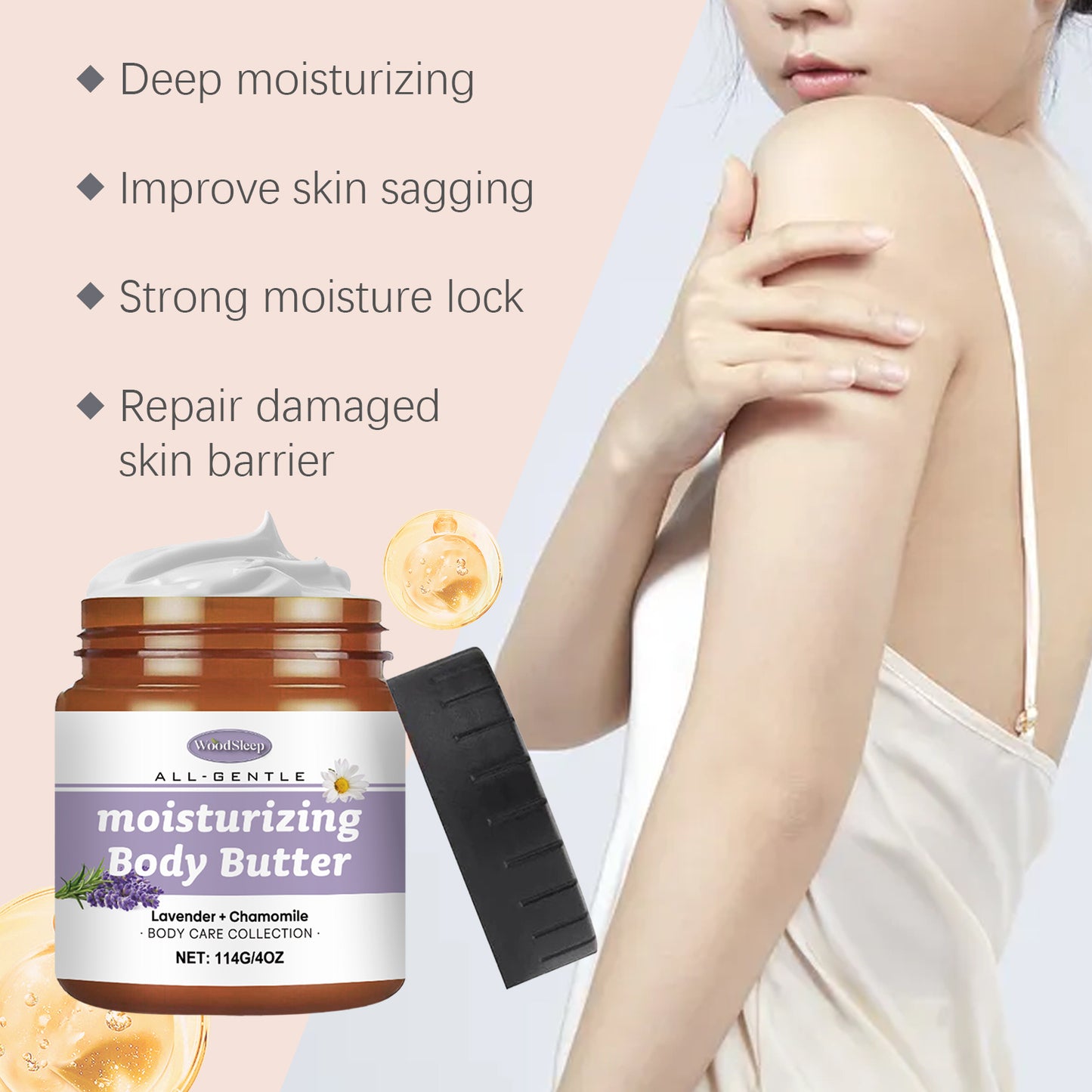 WoodSleep Lavender And Chamomile Body Butter Moisturizer