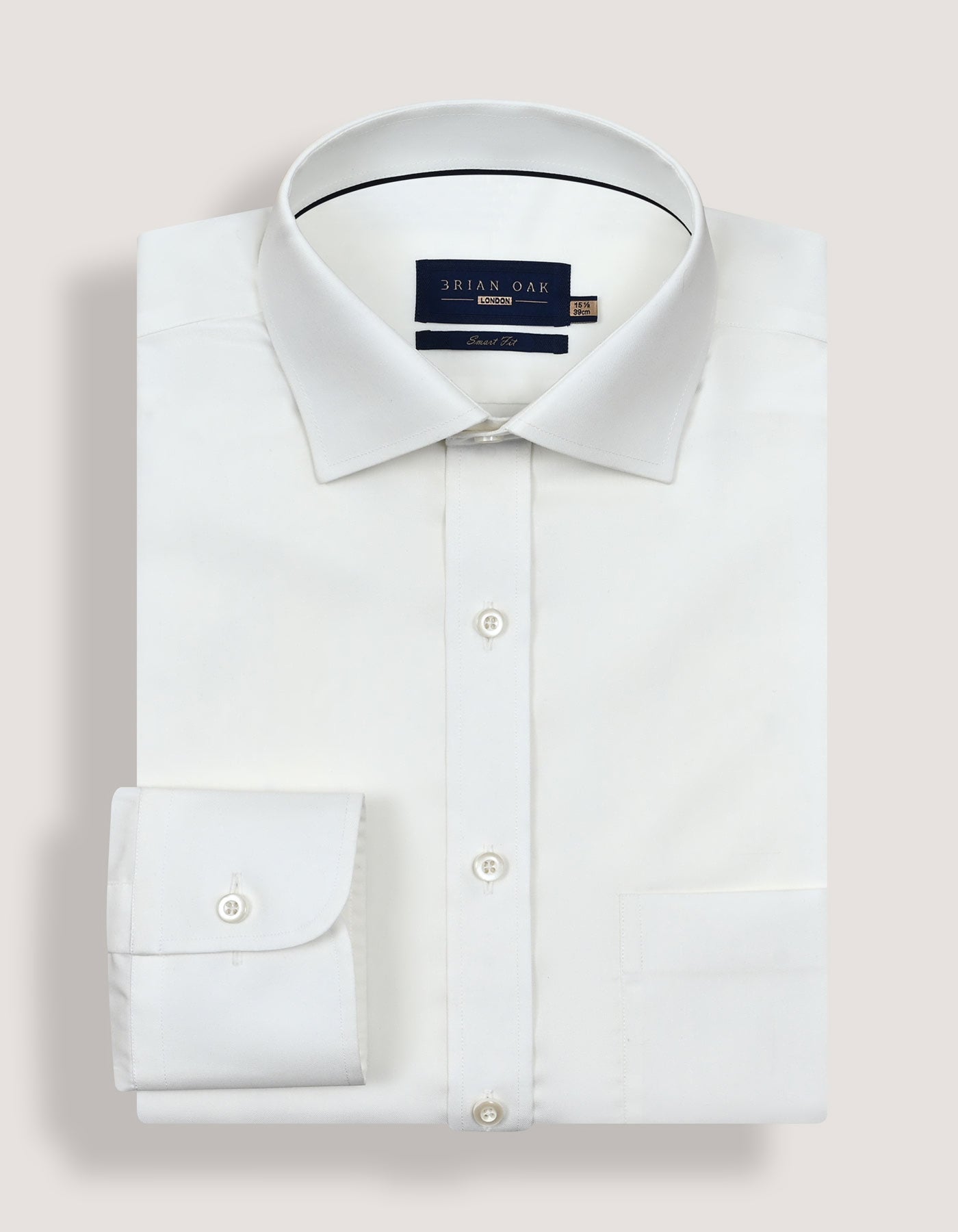 Chemise facile à repasser blanc cassé