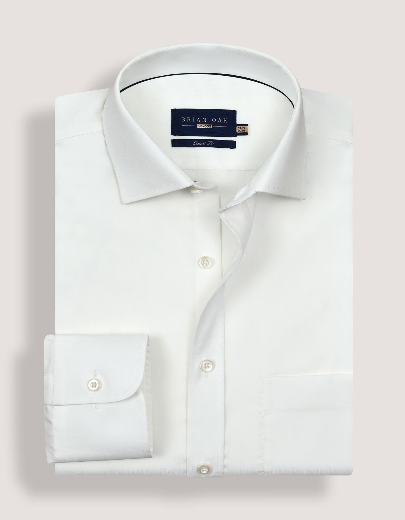 Chemise facile à repasser blanc cassé