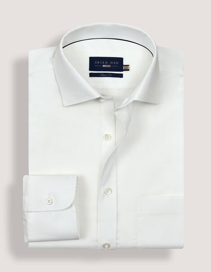 Chemise facile à repasser blanc cassé