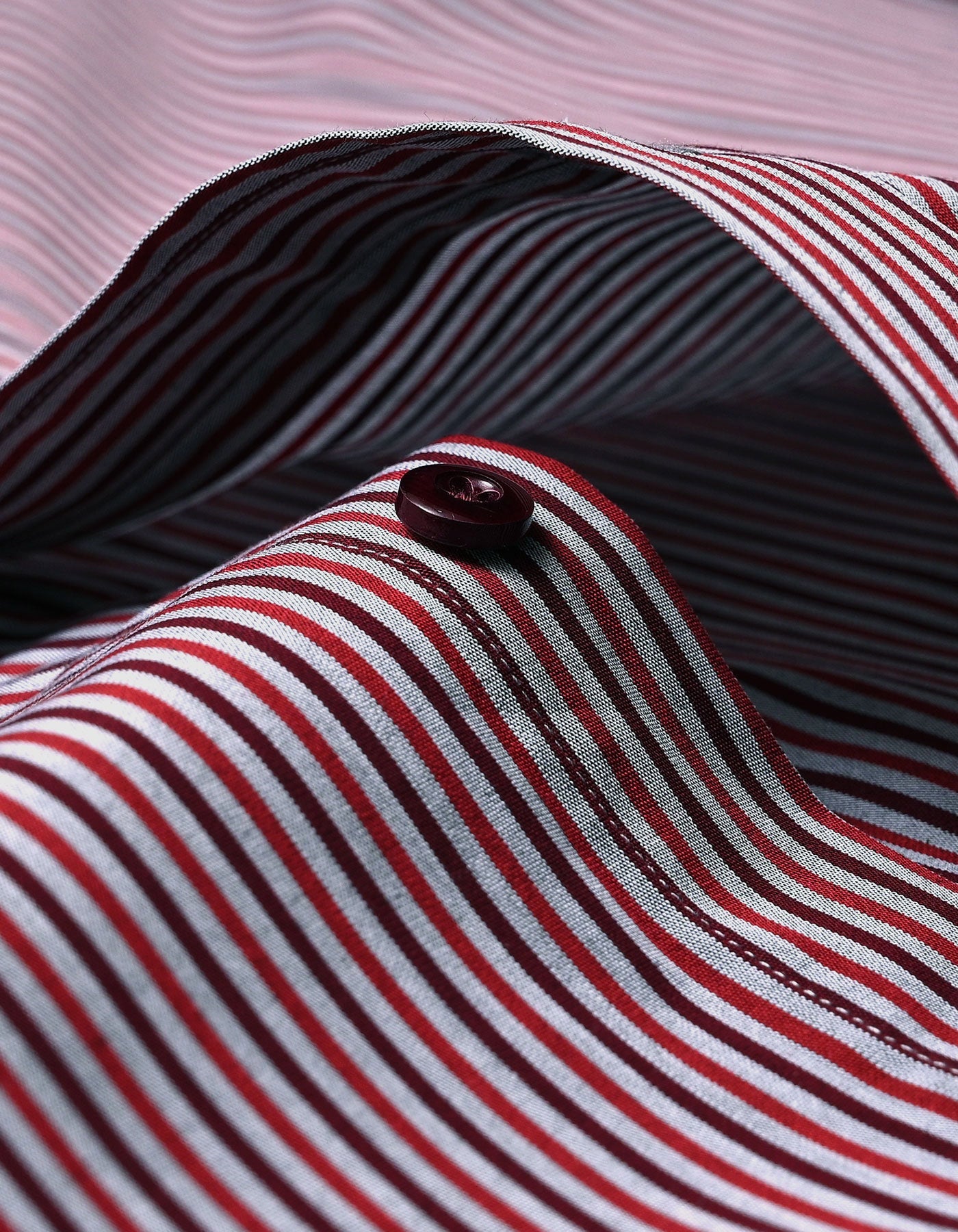Red & Maroon Striped Shirt