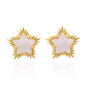 Felicity Moonstone Spiky Star Stud Earrings | 18k Gold Plated