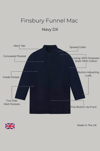 Finsbury Funnel Mac - Navy Dx