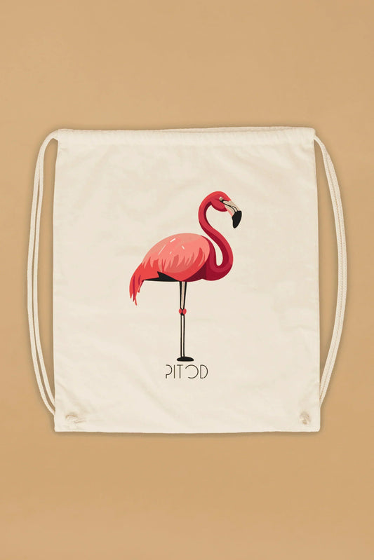 Flamingo Drawstring Bag