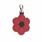 Flower bag charm - Poppy - Red