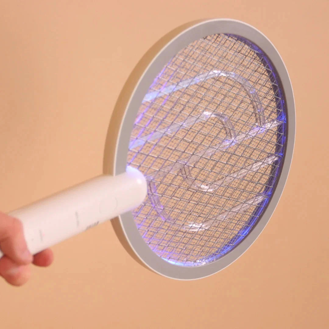 Senelux Electric Fly Swatter, Bug Zapper 2in-1 Racket Fly Killer USB Rechargeable Fly Zapper