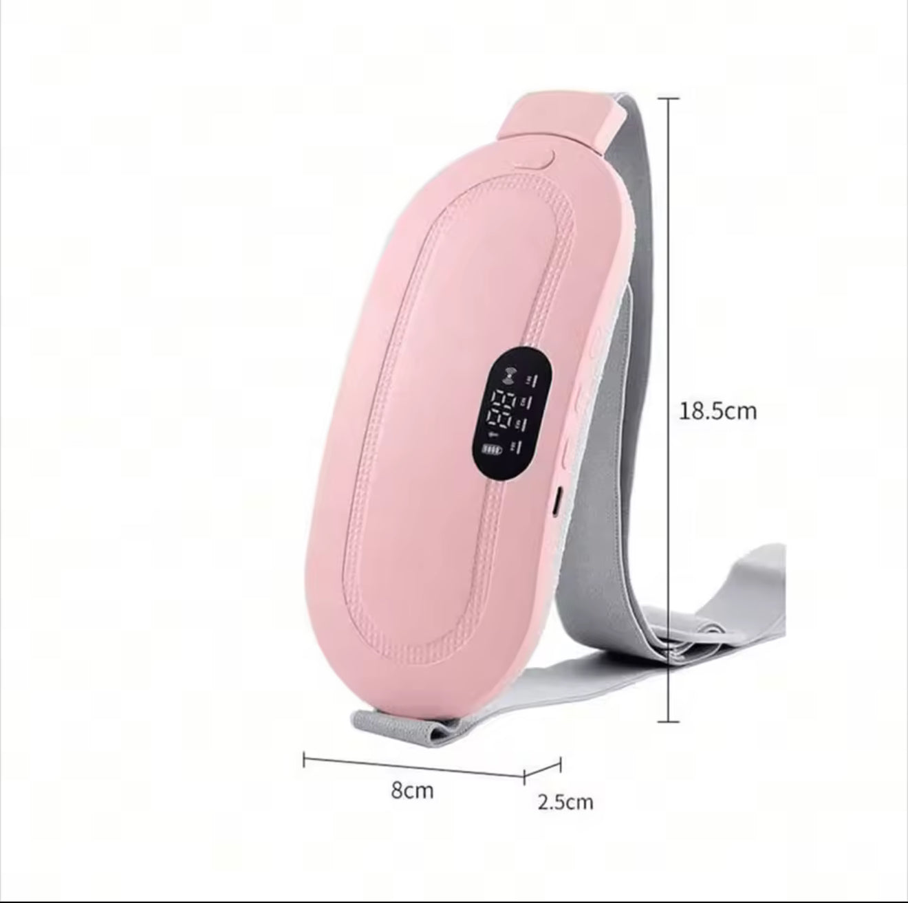 Ceinture de massage vibrante électrique chauffante pour soulager instantanément les douleurs menstruelles et dorsales, rechargeable