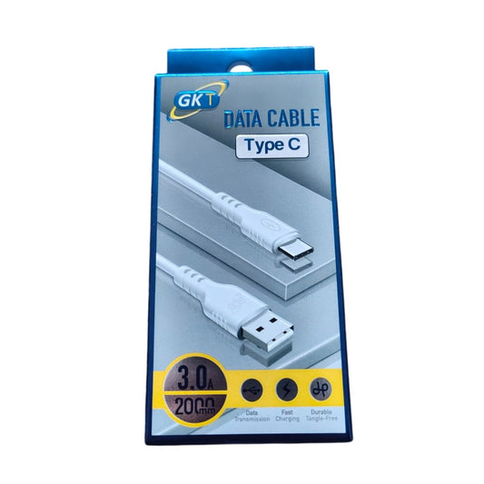 GK Telecom Câble USB-C vers USB Blanc - 2m