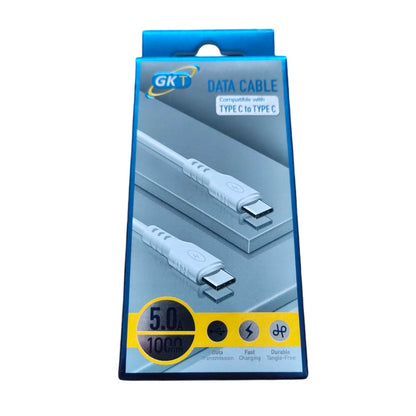GK Telecom White USB-C to USB-C Cable - 1m