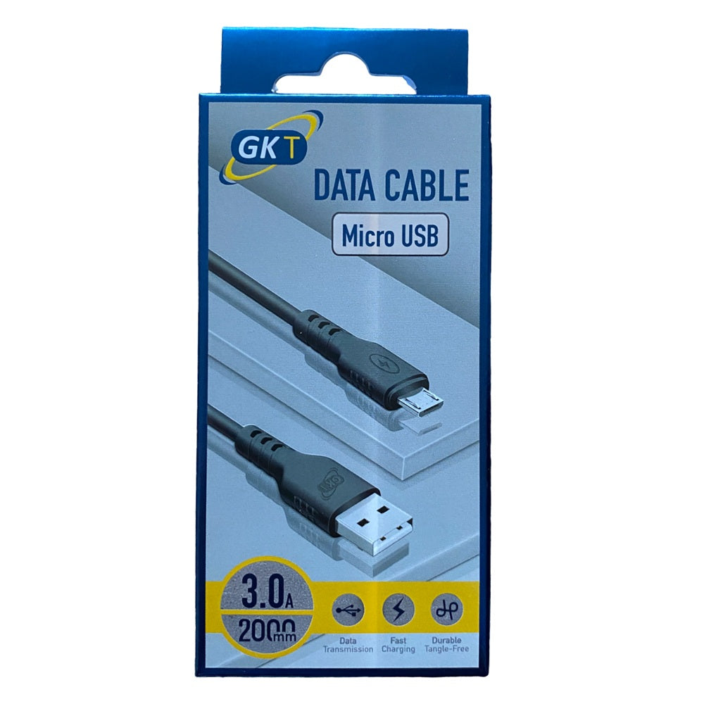 GK Telecom Câble Micro USB vers USB noir - 2m