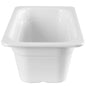 GN 1/4 White Melamine Gastronorm Pan 100mm Deep