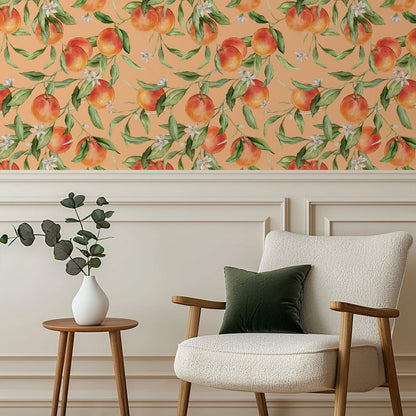 GIARDINA D'AMALFI PEACH WALLPAPER