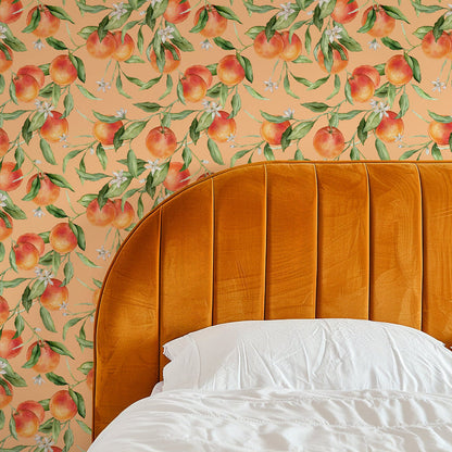 GIARDINA D'AMALFI PEACH WALLPAPER