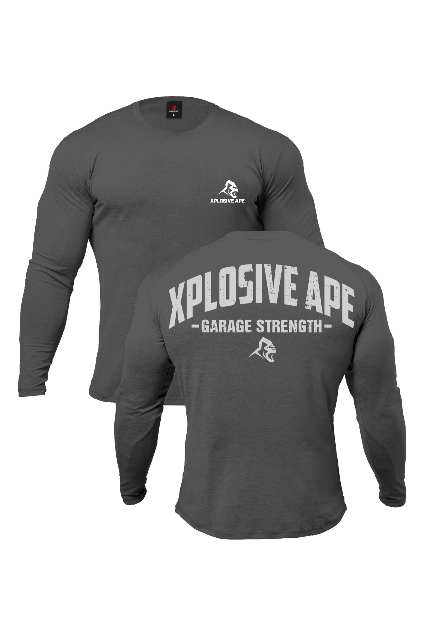 XAPE Garage Strength Tee à manches longues - Charbon