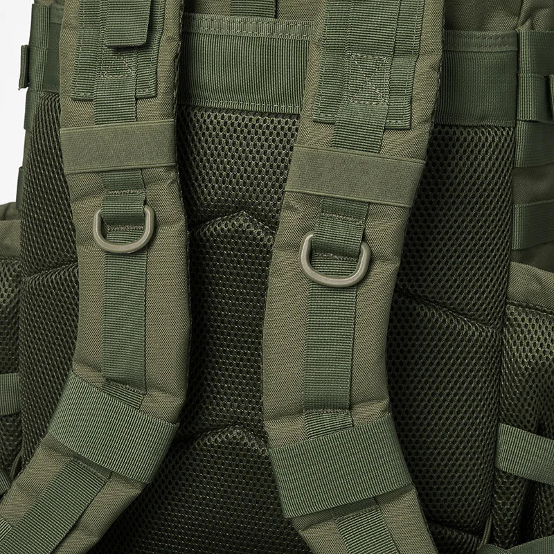 QT&QY 50L Tactical Backpack survival Bag Hunting MOLLE Backpack GYM For Men EDC Outdoor Hiking Rucksack Witch Bottle Holder