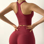 Ensemble collant et soutien-gorge de musculation souple et gainant pour femme
