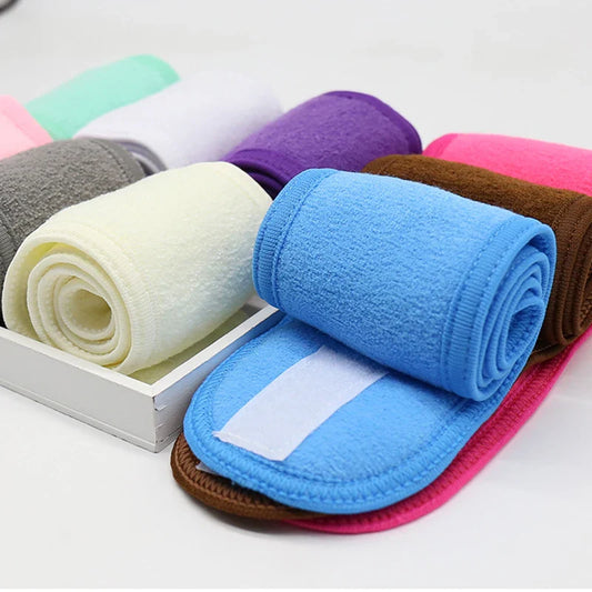 Bandeaux réglables larges bandeau Yoga Spa Bain Douche Maquillage Visage Lavage Bandeau Cosmétique pour Femmes Dames Accessoires de Maquillage