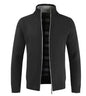 Manteau pull ample pour hommes Pull décontracté pour jeunes Col montant Cardigan en tricot