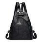 Sacs à dos en cuir pour femmes, sac de poitrine zippé pour femmes, sac à dos de voyage, sacs à dos pour dames, mochilas, sacs d'école pour adolescentes, sac à dos