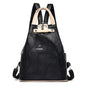 Sacs à dos en cuir pour femmes, sac de poitrine zippé pour femmes, sac à dos de voyage, sacs à dos pour dames, mochilas, sacs d'école pour adolescentes, sac à dos