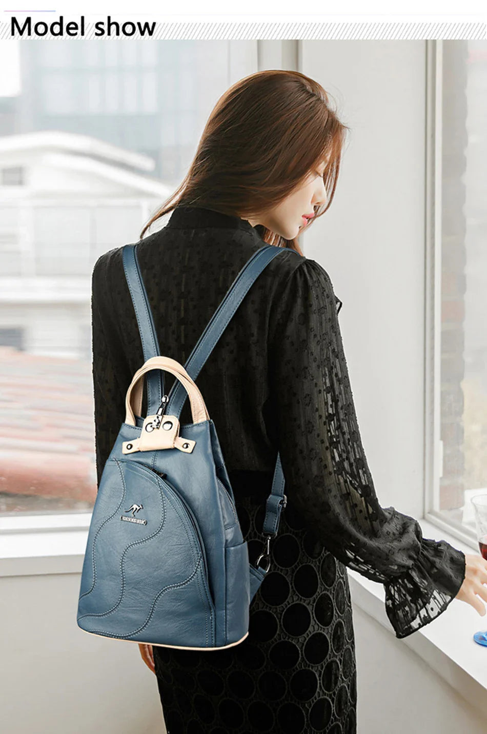 Sacs à dos en cuir pour femmes, sac de poitrine zippé pour femmes, sac à dos de voyage, sacs à dos pour dames, mochilas, sacs d'école pour adolescentes, sac à dos