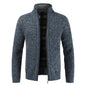 Manteau pull ample pour hommes Pull décontracté pour jeunes Col montant Cardigan en tricot