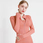 2024 Long Sleeve Sports Jacket Women Zip Fitness Yoga Shirt Winter Warm Gym Top Activewear Running Coats Workout Clothes Woman