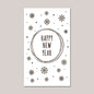 30Pcs Merry Christmas Gift Cards Greeting Card Christmas Tree Stickers Cute Design For 2022 New Year Gift decoration card