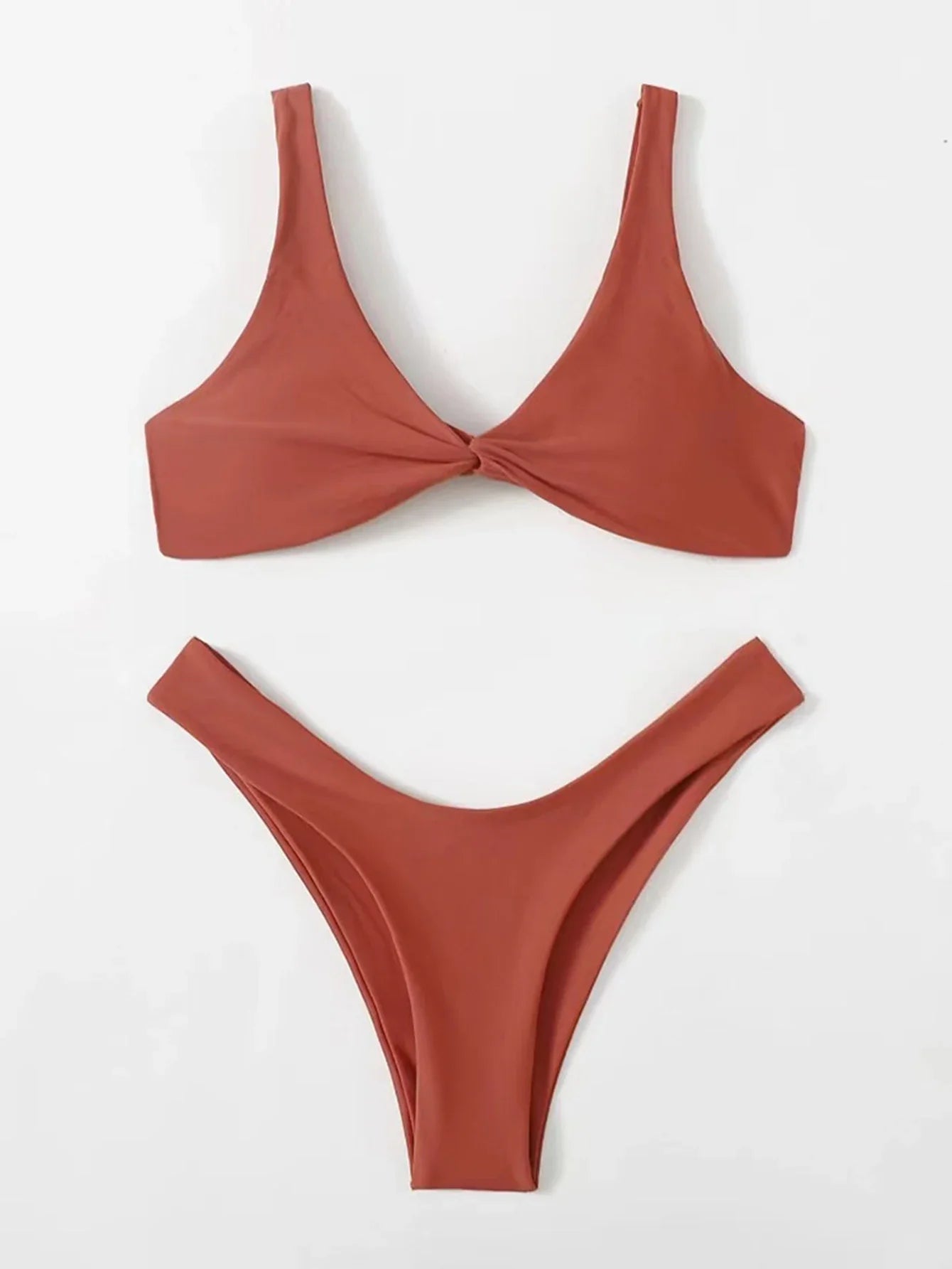 ZTVitality Solid Tie Sexy Bikini 2021 Hot Sale Padded Bra High Leg Bandage Push Up Bikini Set Brazilian Swimsuit Women Swimwear
