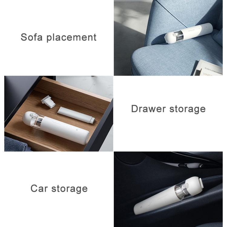 Original Xiaomi Mijia 120W 13000Pa Portable Handheld Car Home Vacuum Cleaner Dust Catcher Cleaning Tools(White)