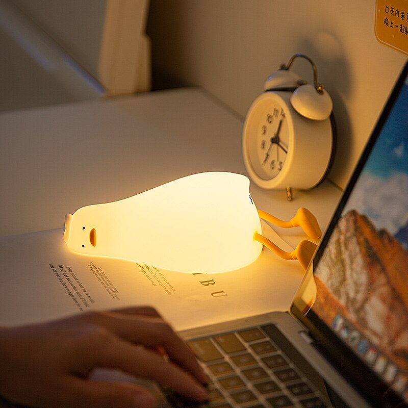 Duck Animal Silicone LED Night Light for Kids