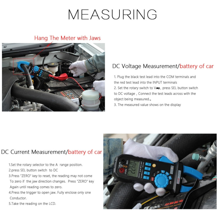 BSIDE ACM03 Plus 400A  AC / DC Clamp Meter
