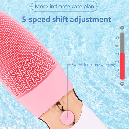 CNaier AE-618 Nettoyant Visage Électrique à Ondes Sonores en Silicone, Alimenté par Piles (Vert)