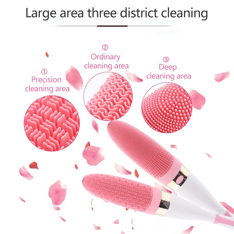 CNaier AE-8381 Household Waterproof Vibration Silicone Electric Massage Bath Body Brush (Green)