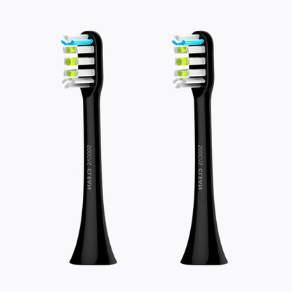 2 brosses de rechange originales Xiaomi Youpin General Cleaning pour brosse à dents électrique sonique Xiaomi Soocare (HC7711W) (Noir)