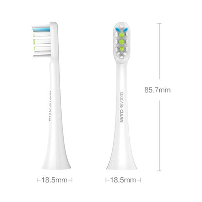 2 brosses de rechange originales Xiaomi Youpin General Cleaning pour brosse à dents électrique sonique Xiaomi Soocare (HC7711W) (Noir)