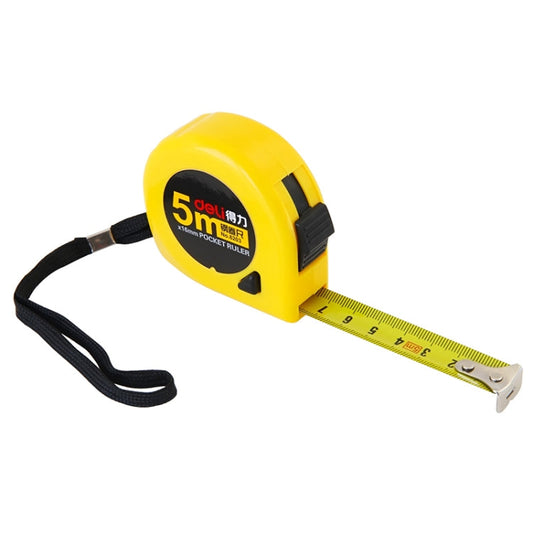 Deli Mètre ruban rétractable portable, longueur : 5 m