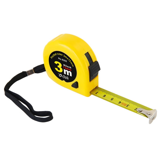 deli Mètre Ruban Rétractable Règle Mètre Mesure Portable Règle à Tirer Mini Mètre Ruban, Longueur : 3m