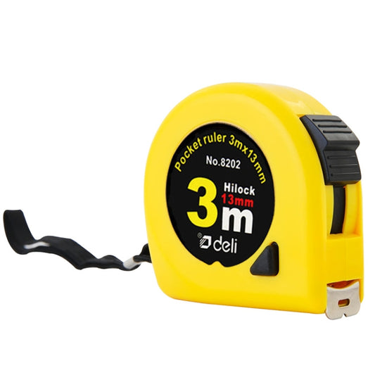 deli Mètre Ruban Rétractable Règle Mètre Mesure Portable Règle à Tirer Mini Mètre Ruban, Longueur : 3m